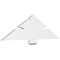 Ekena Millwork Redmond Architectural Grade PVC Gable Bracket, 48"W x 14"H x 2"D x 6"F, 7/12 Pitch GBP048X14X0206RED00 - alternate 1